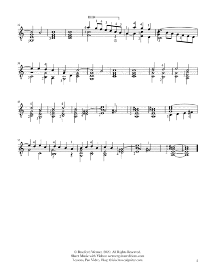 Six Pavans by Milan for Guitar Classical Guitar scores gallery preview page 5