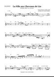 La Fille aux Cheveaux de Lin / The Girl With The Flaxen Hair by Claude Debussy. Lead sheet - melody/