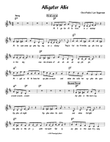 Alligator Allie - Lead Sheet
