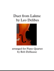 Duet from Lakme (Delibes), for piano quartet