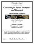 Concerto for Seven Trumpets and Timpani for Trumpet Ensemble (two complete editions, Ab & F concert)