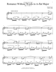 Romance Sans Paroles, Op. 17, No. 3 (Song Without Words)