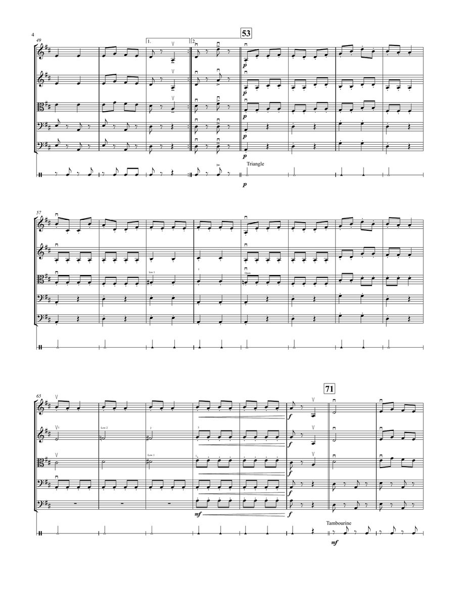 Can-Can for String Orchestra String Orchestra scores gallery preview page 4