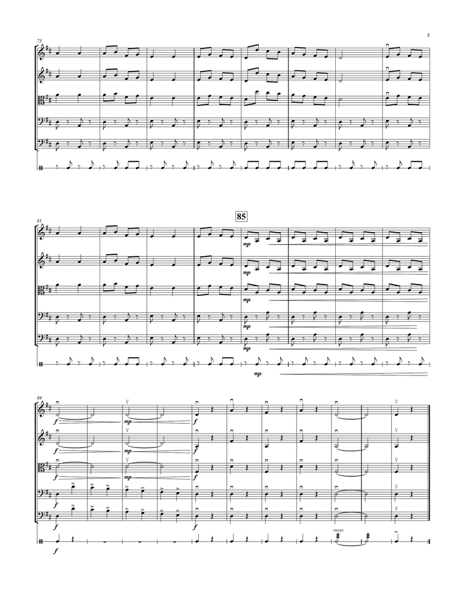 Can-Can for String Orchestra String Orchestra scores gallery preview page 5