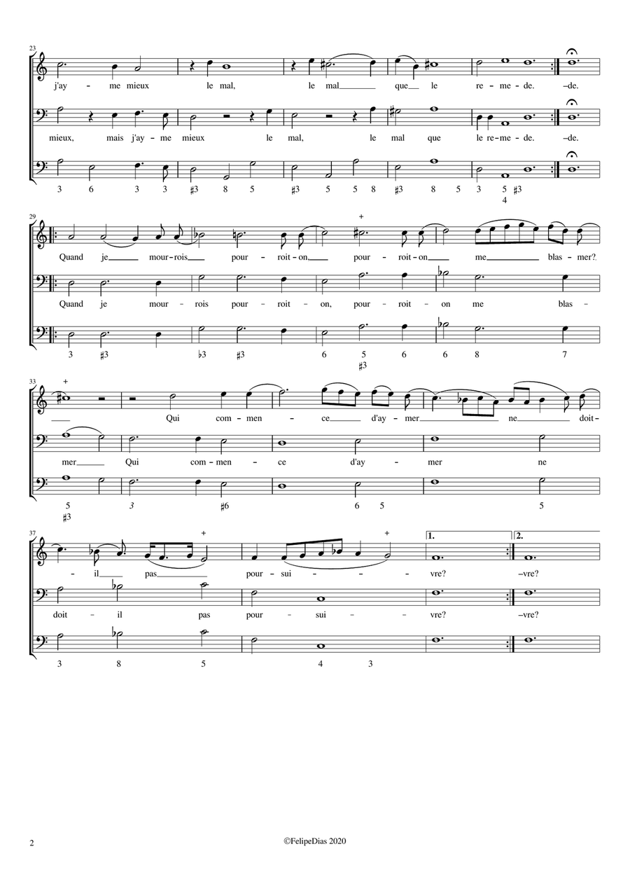 D'un feu secret je me sens consumer Voice Solo scores gallery preview page 2