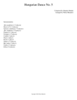Hungarian Dance No. 5