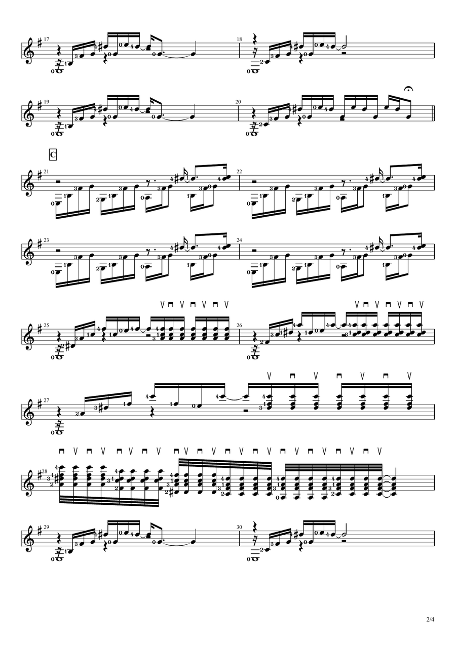 COVID-19 (Please Go Away) (Solo Guitar Score) Guitar Solo scores gallery preview page 2
