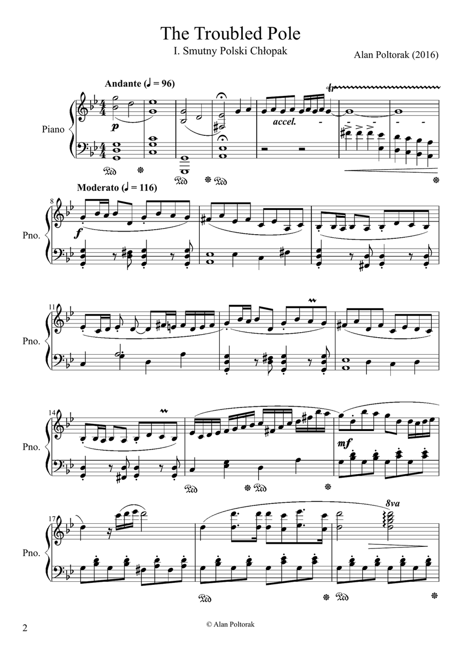 The Troubled Pole The Troubled Pole Piano Solo scores gallery preview page 2