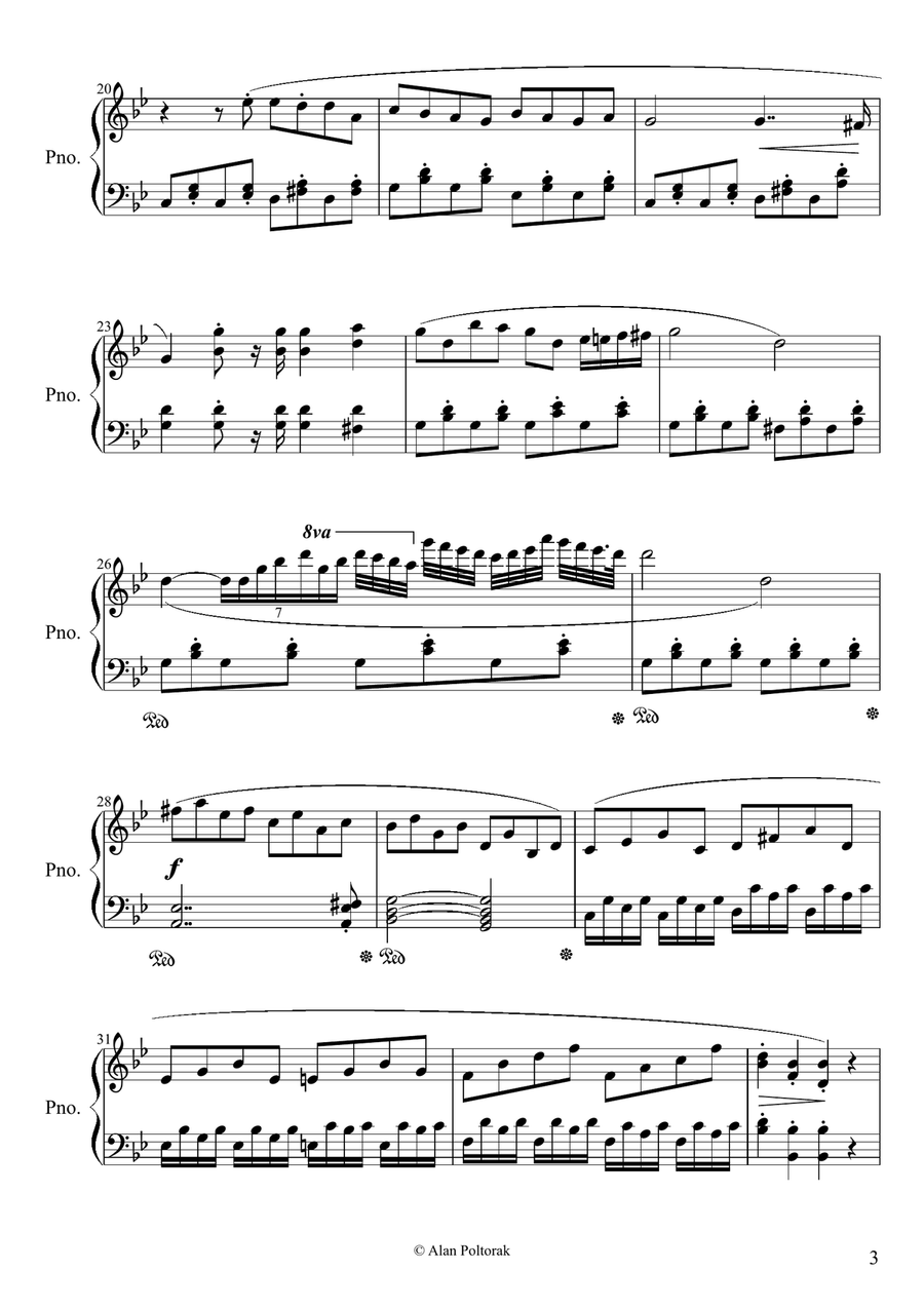 The Troubled Pole The Troubled Pole Piano Solo scores gallery preview page 3