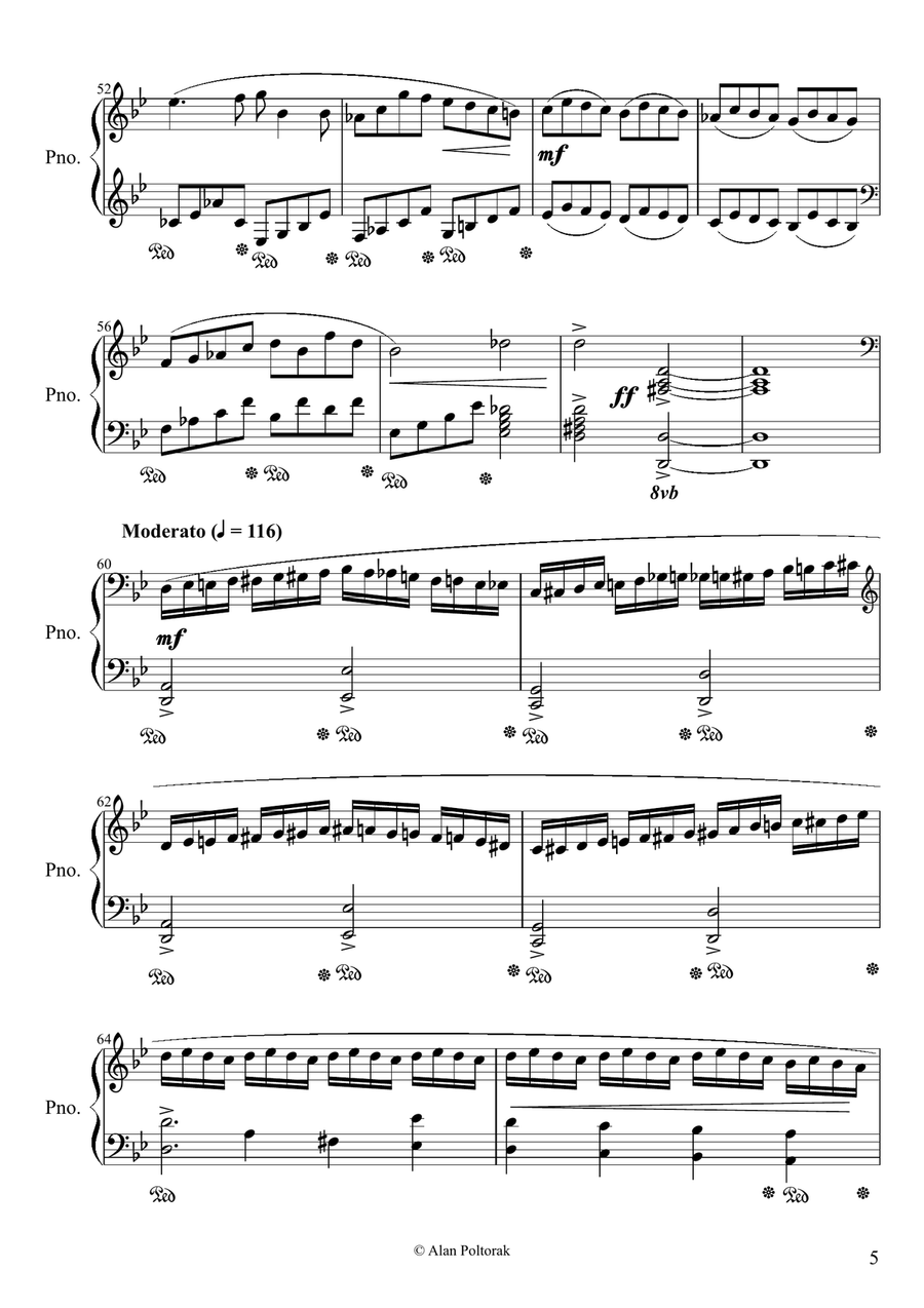 The Troubled Pole The Troubled Pole Piano Solo scores gallery preview page 5