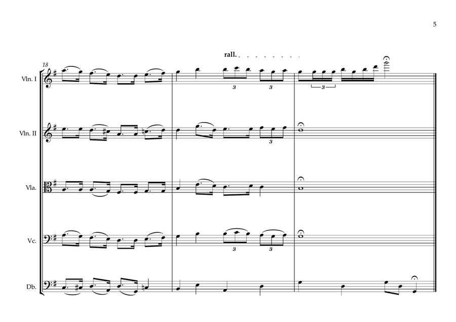 Ghanaian National Anthem for String Orchestra (World National Anthem Series) String Orchestra scores gallery preview page 5