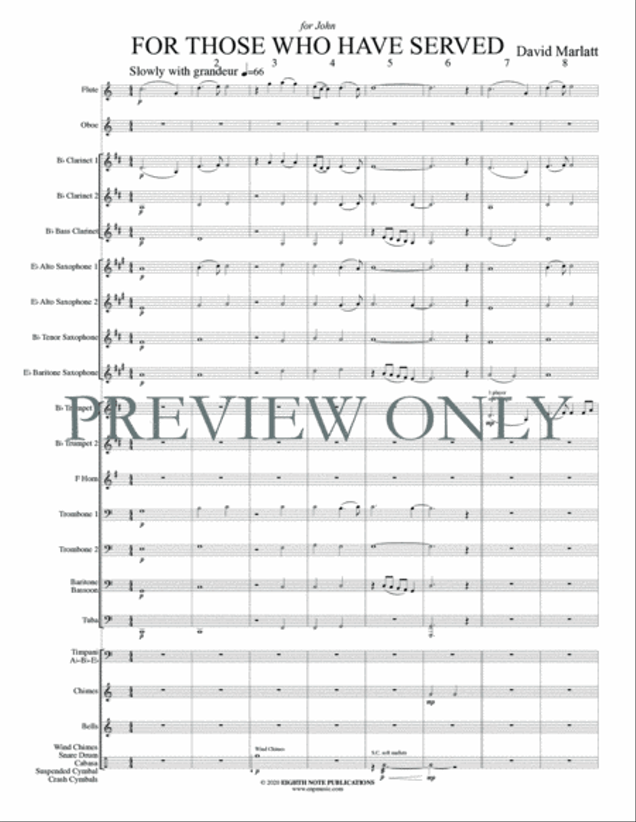 For Those Who Have Served Concert Band scores gallery preview page 4