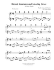 Blessed Assurance and Amazing Grace - medley for late intermediate piano