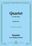 Stamitz-Quartet in E flat Major,Op.19 No.1,for Flute,Vln,Vla&VC mini preview
