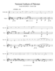 Pakistan National Anthem for Violin solo (Violin Tab included)