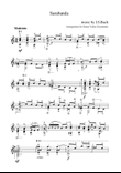 Sarabanda. (In A minor) I.S. Bach