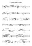 Grade 1 Violin Scales