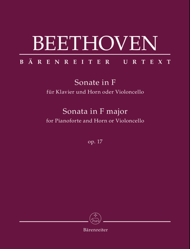 Sonata for Pianoforte and Horn or Violoncello in F major, op. 17