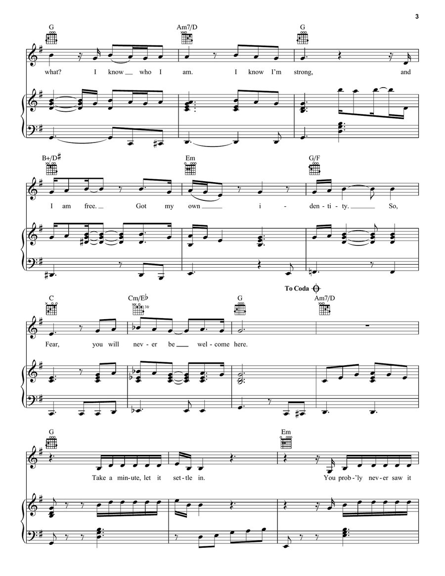 The Breakup Song The Breakup Song Piano, Vocal, Guitar scores gallery preview page 3