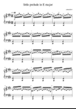 Little prelude in E major
