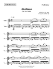 Bach Siciliano for Two Violins