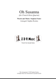 Oh Susanna for French Horn Quartet