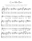 Caro Mio Ben guitar fingerstyle