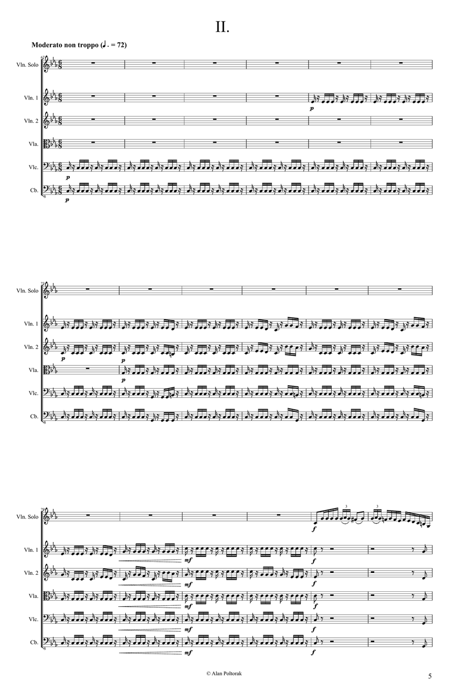 Violin Concerto No. 1 Violin Concerto No. 1 Chamber Orchestra scores gallery preview page 5