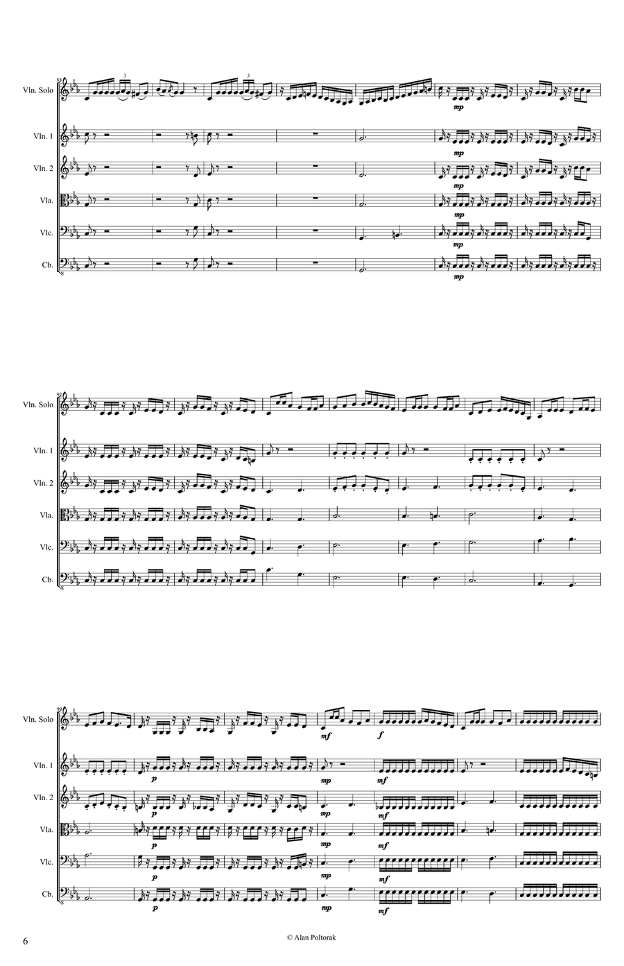Violin Concerto No. 1 Violin Concerto No. 1 Chamber Orchestra scores gallery preview page 6