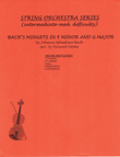 BACH'S MINUETS IN E MINOR AND G MAJOR (intermediate med. difficult)