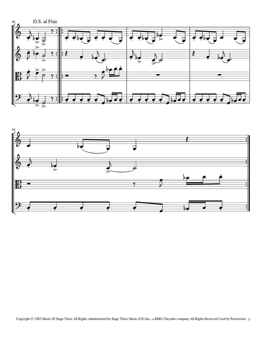 Sharp Dressed Man Sharp Dressed Man String Quartet scores gallery preview page 5