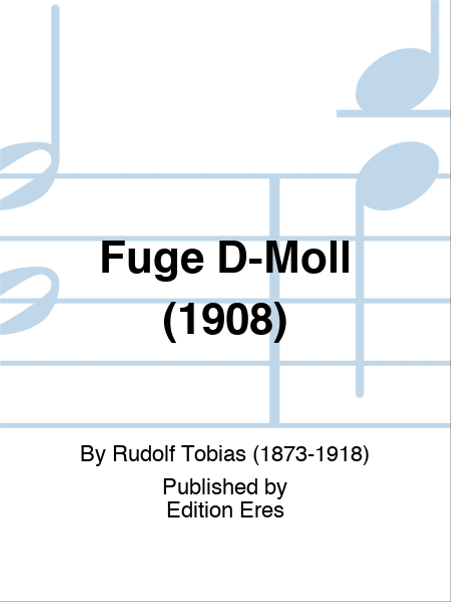 Fuge D-Moll (1908) Organ scores gallery preview page 1