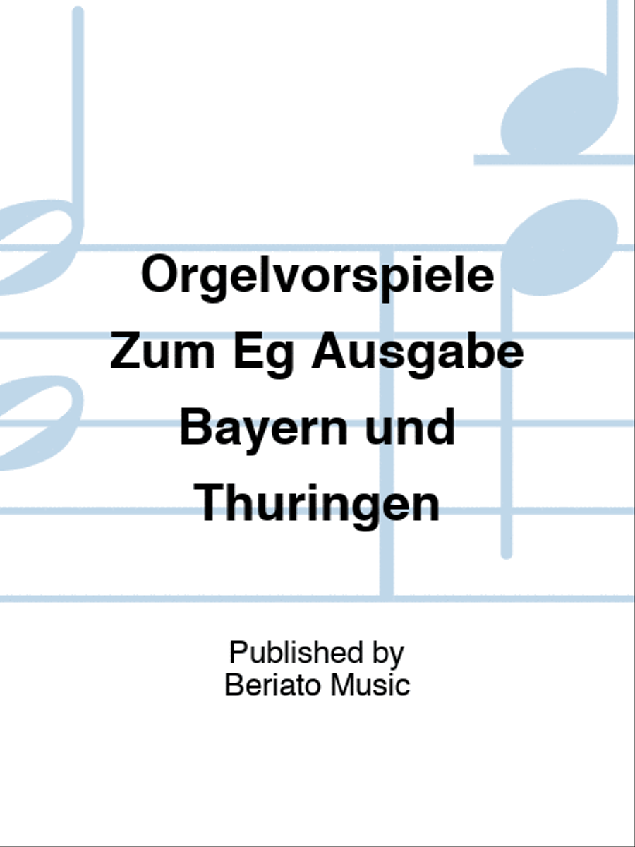 Orgelvorspiele Zum Eg Ausgabe Bayern und Thüringen Organ scores gallery preview page 1