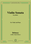 Debussy-Violin Sonata,in g minor,for Violin and Piano