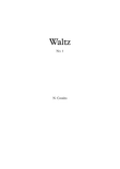 Waltz No. 1 - N. Cossins (Original Piano Composition)