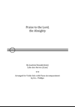 Praise to the Lord, the Almighty - Violin Solo with Piano Accompaniment