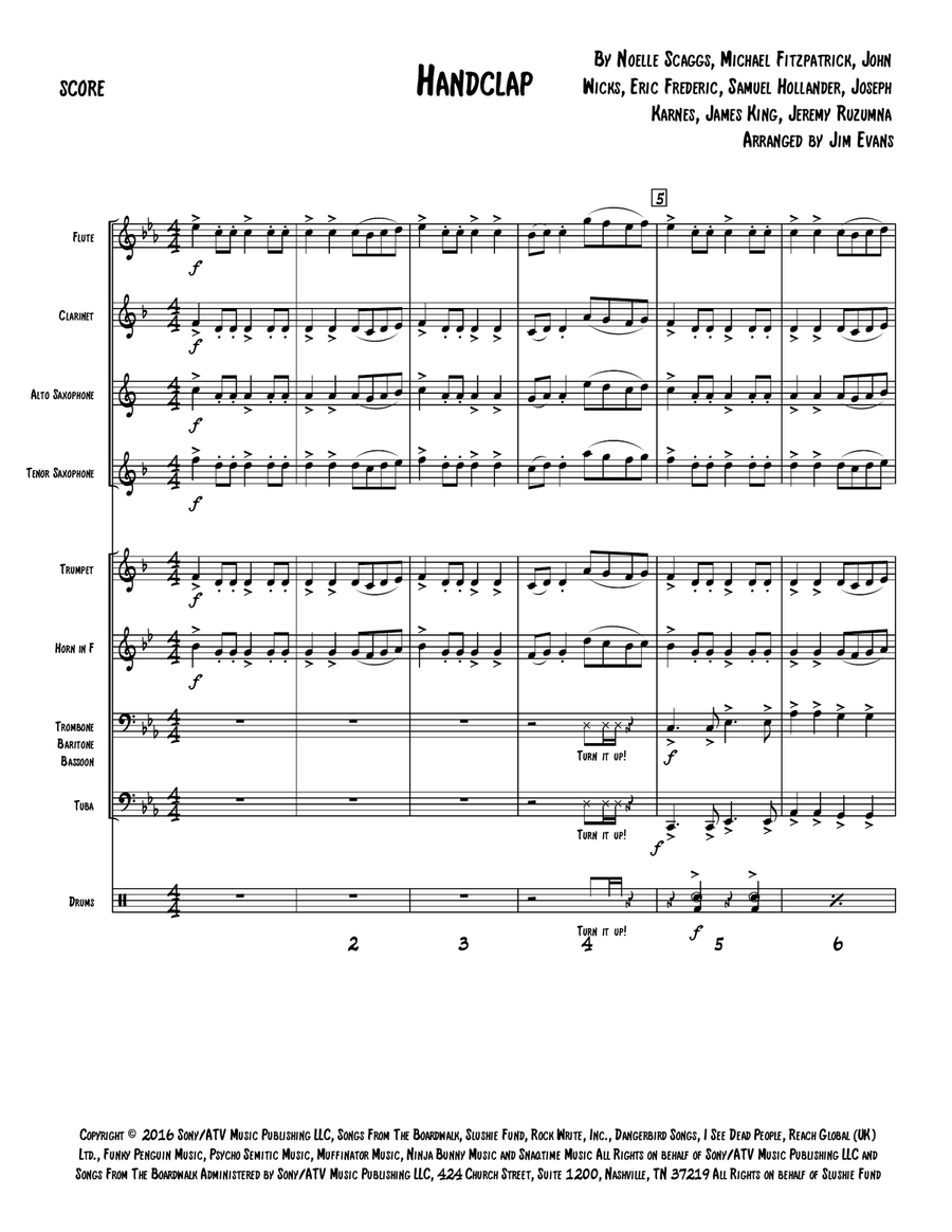 Handclap Small Ensemble scores gallery preview page 2
