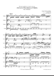 Handel: Arrival of the Queen of Sheba - 3 Violins and Cello - G major