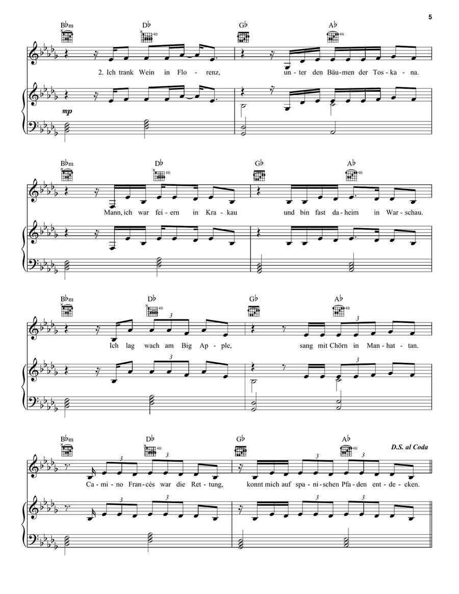 194 Länder 194 Länder Piano, Vocal, Guitar scores gallery preview page 5