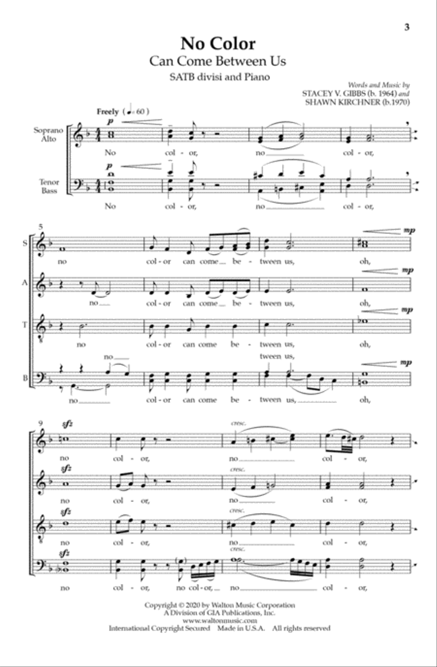 No Color No Color 4-Part scores gallery preview page 2