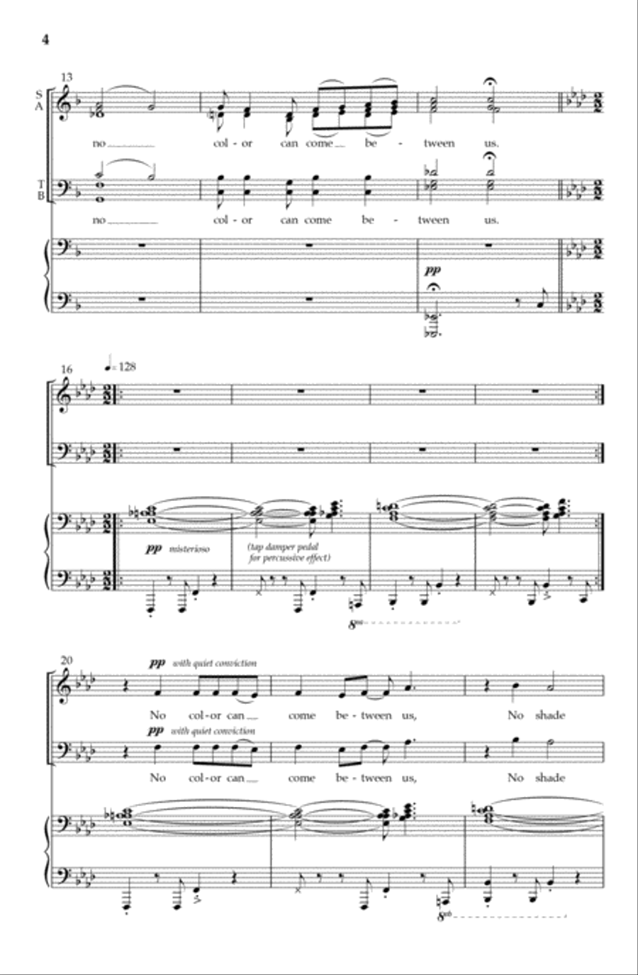 No Color No Color 4-Part scores gallery preview page 3
