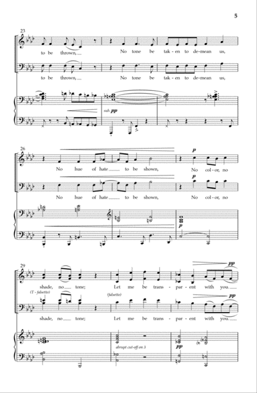 No Color No Color 4-Part scores gallery preview page 4