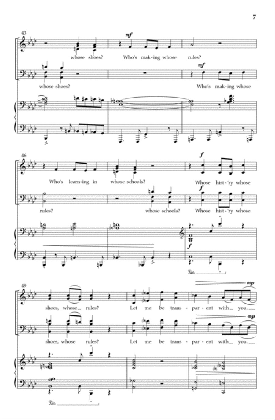 No Color No Color 4-Part scores gallery preview page 6