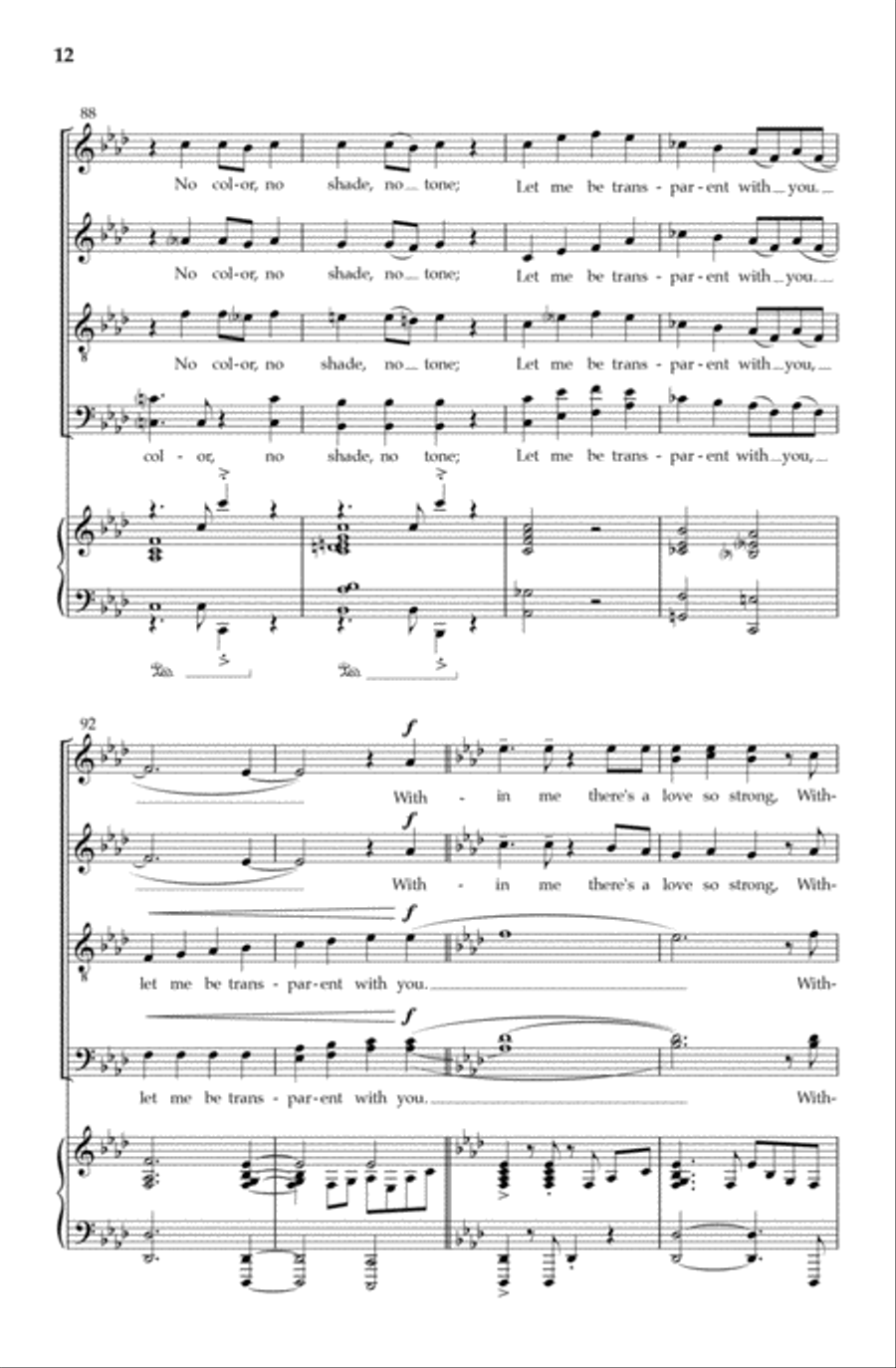 No Color No Color 4-Part scores gallery preview page 11