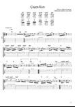 Çeçen Kızı by Tanburi Cemil Bey (guitar tablature and score)