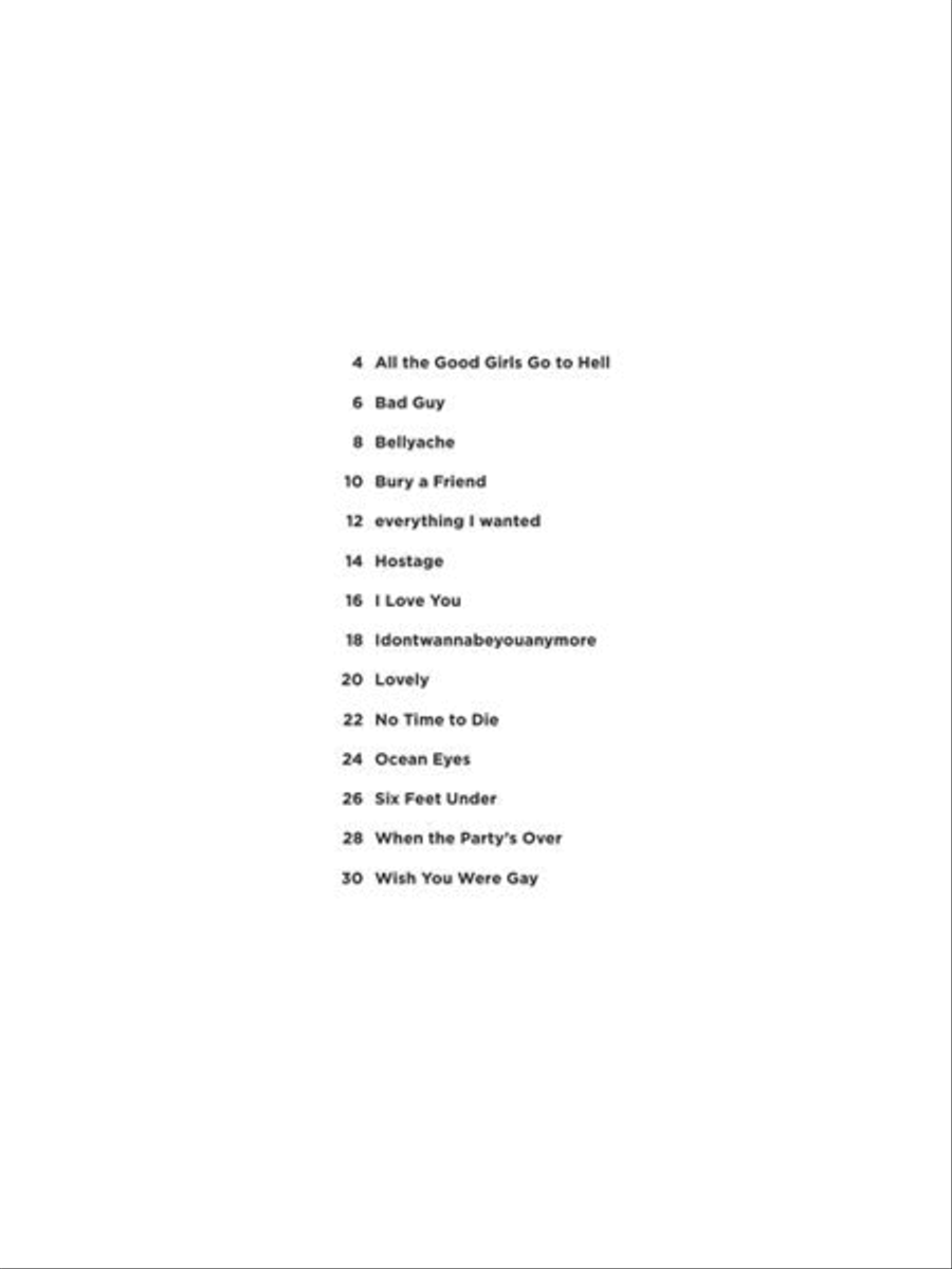 Billie Eilish – Really Easy Guitar Series Electric Guitar scores gallery preview page 3