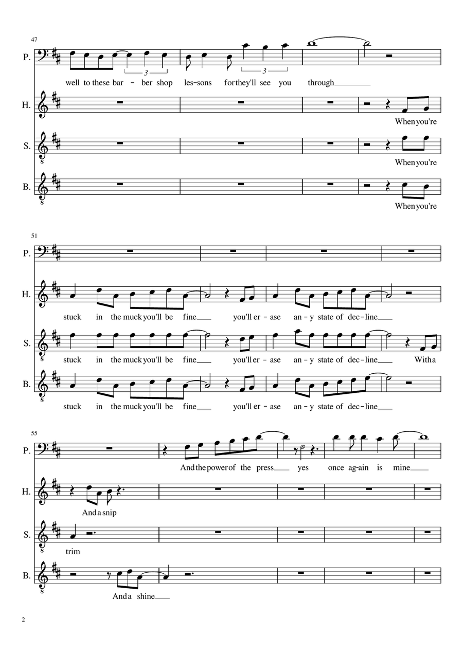 The Bottom Line The Bottom Line Choir scores gallery preview page 2