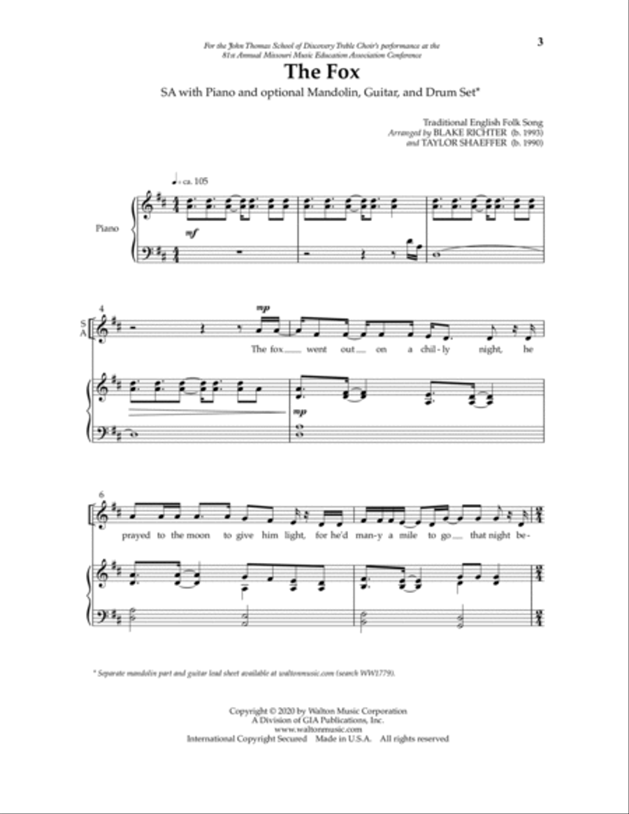The Fox Guitar scores gallery preview page 3