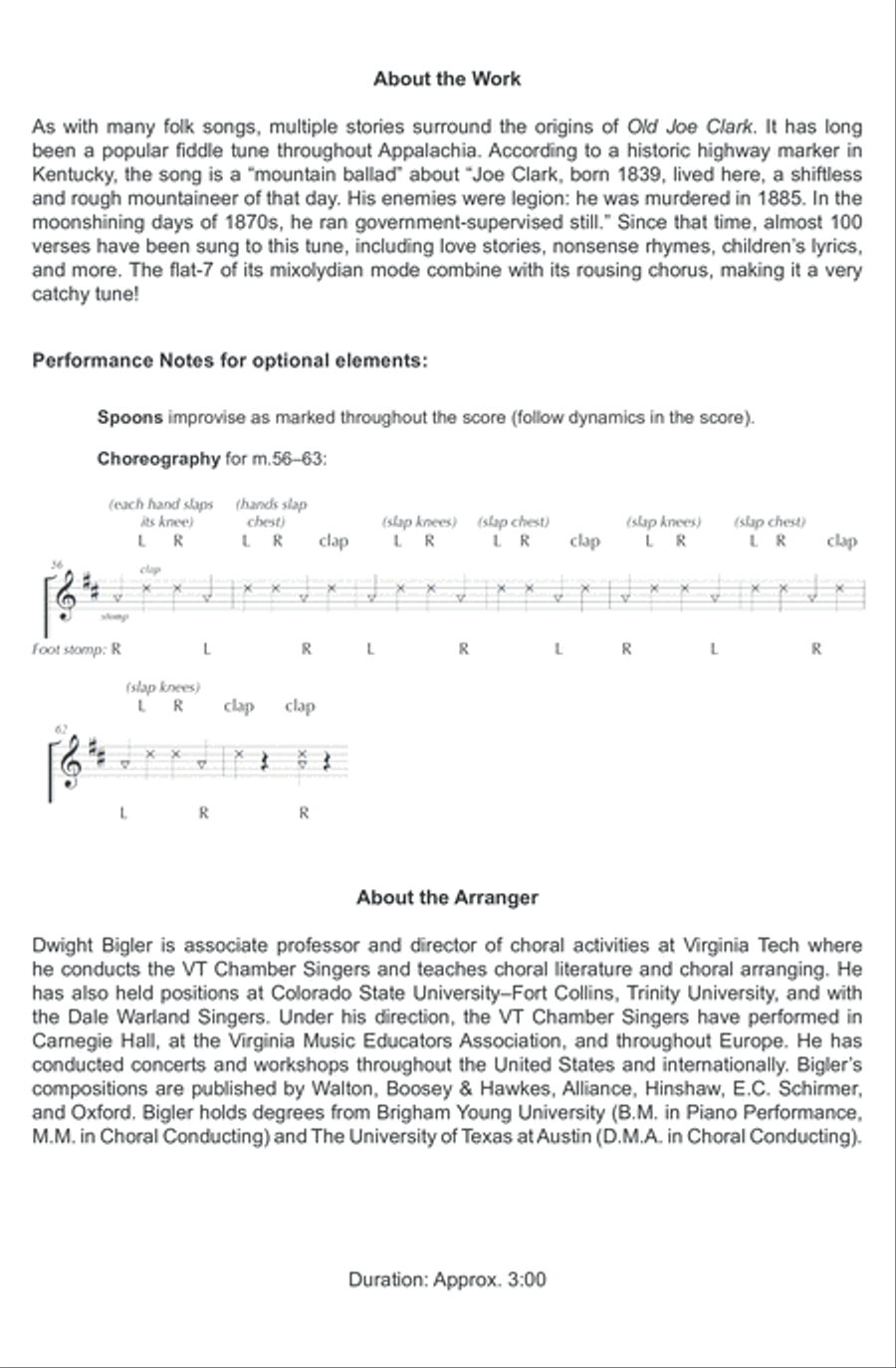 Old Joe Clark Choir scores gallery preview page 2
