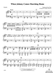 When Johnny Comes Marching Home: Piano Accompaniment mini preview
